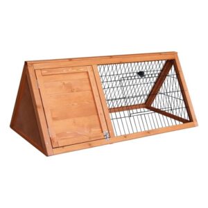 Topmast Fluffy Fields Rabbit Hutch - 100 x 49 x 41 cm - For Outdoor Use - Wood
