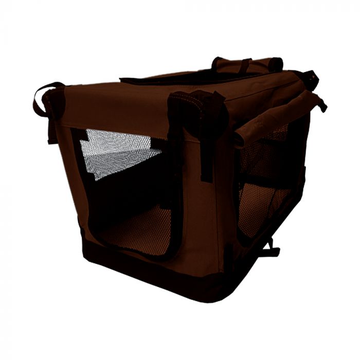 Topmast Nylon Dog Crate Premium Brown 122 x 79 x 79 cm