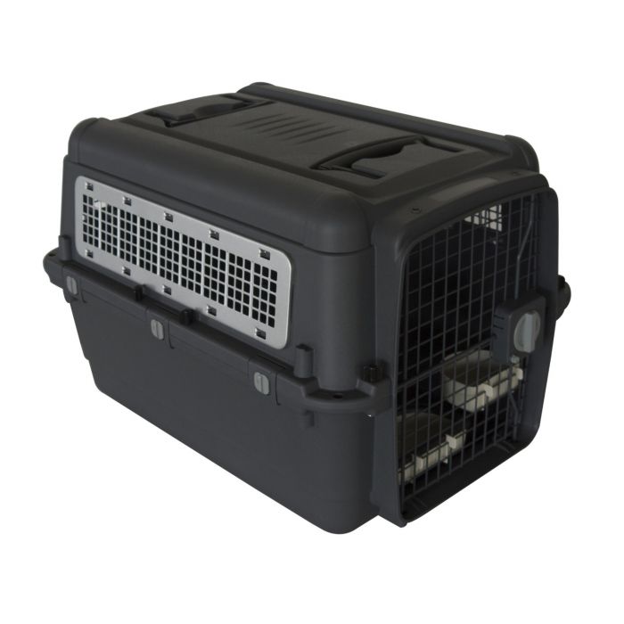Topmast Pawsport Travel crate - IATA Transport box - Anthracite - Size XXL - 101 x 67 x 75 cm