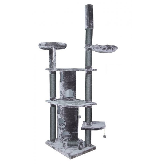 Scratching post Heavy Cat Catwick Gray 78 x 58 x 240 - 260 cm - posts 12 cm thick!