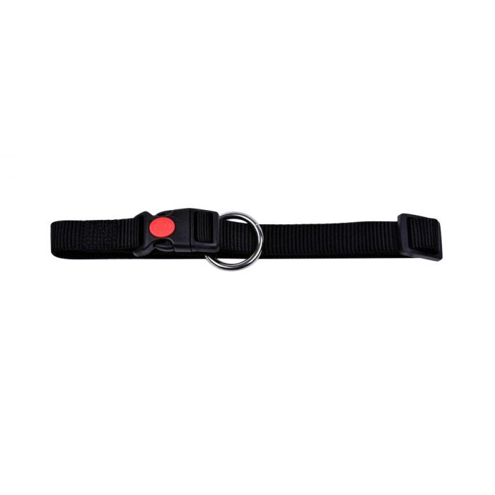 Topmast Dog Collar - With Wienerlock Click Closure - Black - 15 mm x 30-45 cm