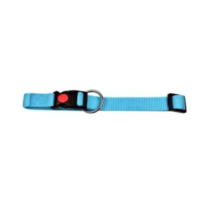 Topmast Dog Collar - With Wienerlock Click Closure - Light Blue - 15 mm x 30-45 cm