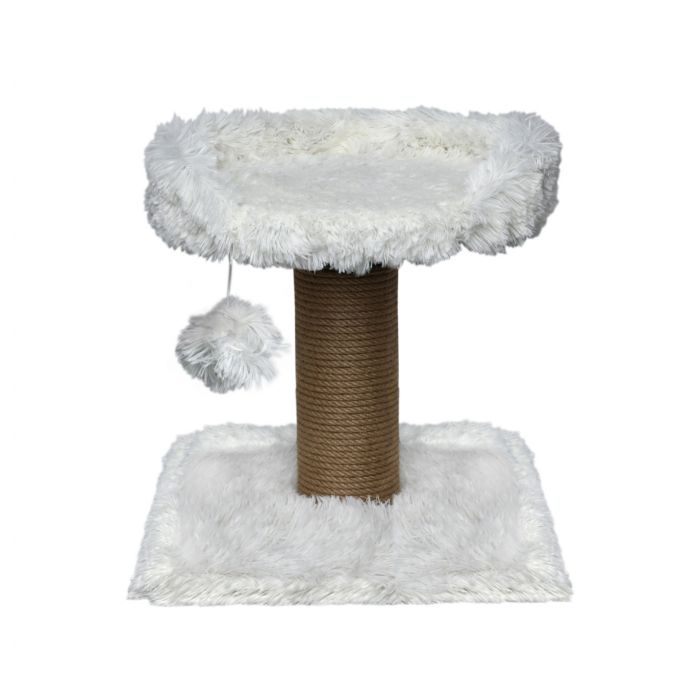 Topmast Scratching Post Fluffy Longhair Carasco - White