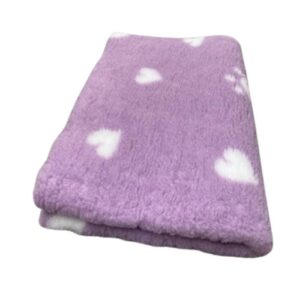 Vet Bed PawHearts Lilac -150 x 100 cm