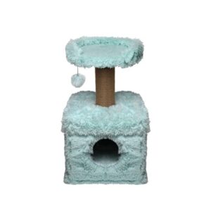 Topmast Scratching Post Fluffy Longhair - Lima - Light Blue