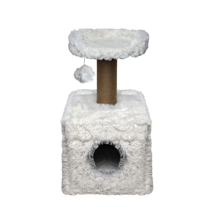 Topmast Scratching Post Fluffy Longhair - Lima - White