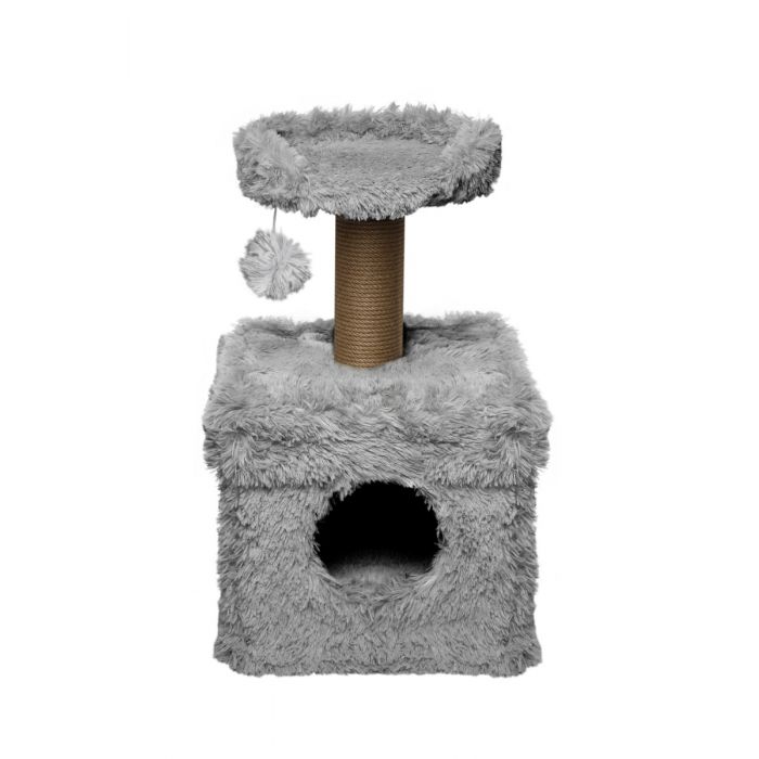 Topmast Scratching Post Fluffy Longhair - Lima - Gray