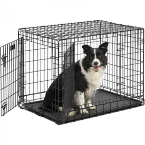 Topmast Dog Cage Black Plastic Tray | 76 x 45 x 52 CM (2 doors)