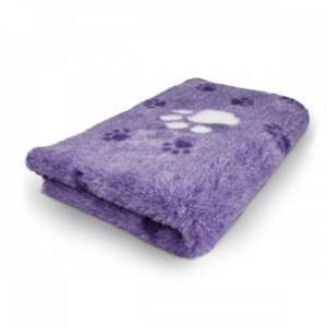 Vet Bed - Big Paw 3 Color - Purple White - Non Slip - 100 x 75 cm