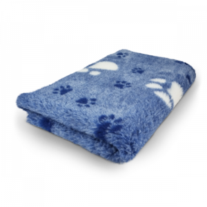 Vet Bed - Big Paw 3 Color - Blue White - Non Slip - 100 x 75 cm