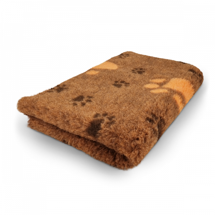 Vet Bed - Big Paw 3 Color - Orange Black - Non Slip - 75 x 50 cm