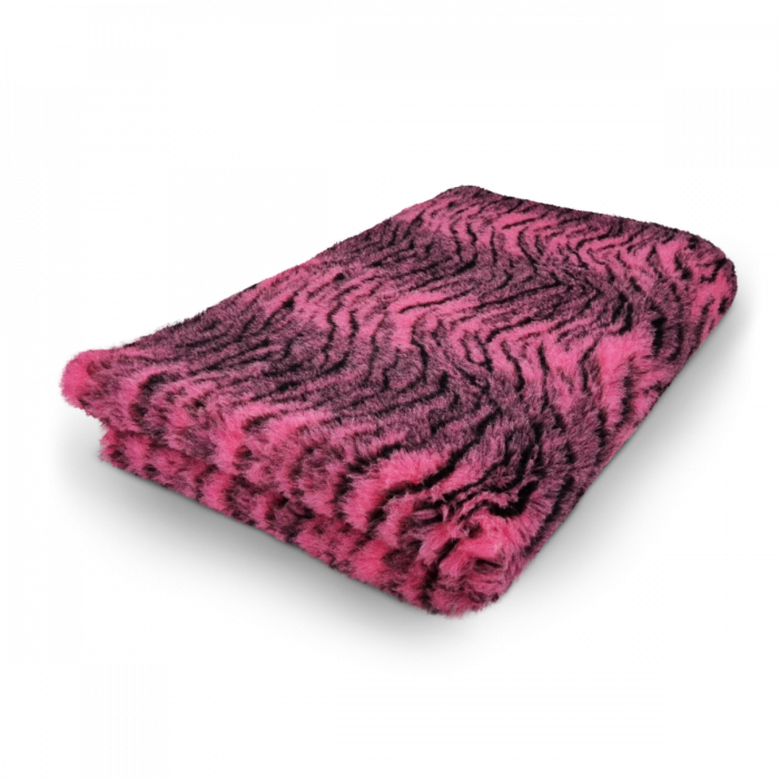 Vet Bed - Tiger Fuchsia - Non Slip - 100 x 75 cm
