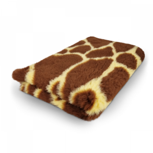 Vet Bed - Giraffe Brown Yellow - Non Slip - 75 x 50 cm