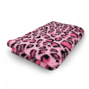 Vet Bed - Leopard - Pink - Non Slip - 150 x 100 cm
