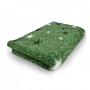 Vet Bed - Starry Night - Green - Non Slip - Pet Mat - 75 x 50 CM