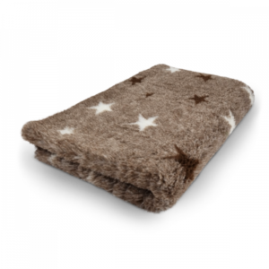 Vet Bed - Starry Night - Brown - Non Slip Dog Mat - 75 x 50 CM