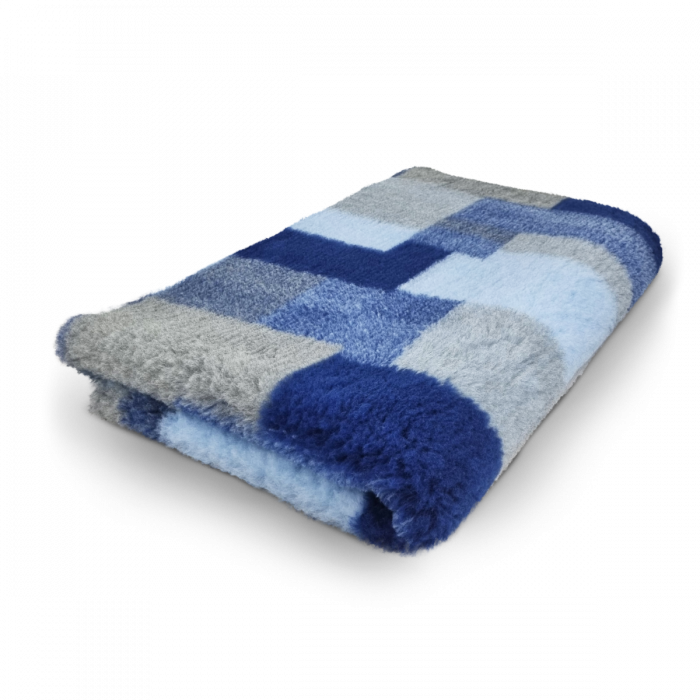 Vet Bed Patchwork - Light Blue - Roll 10 meters - 150 cm wide