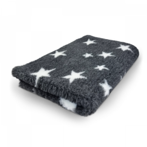 Vet bed - Stars - Anthracite White - Non Slip - Roll 10Meters