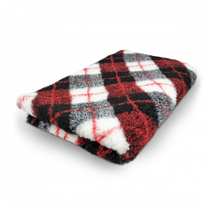 Vet Bed Diamond Diamond - Black Gray Red White - latex anti-slip 75 x 50 cm
