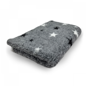 Vet Bed - Starry Night - Gray - Non Slip Dog Mat - 75 x 50 CM