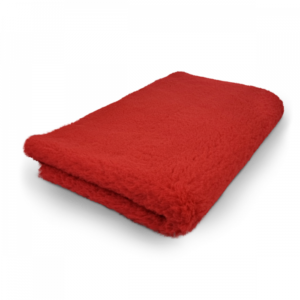 Vet Bed - Red plain - Non Slip - 75 x 50 cm