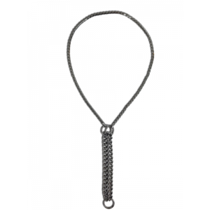 Fild double rows chain collar - 45cm - Anthracite
