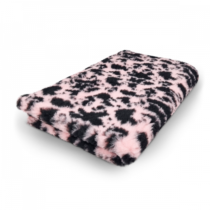 Vet Bed Cow Print Pink - Anti-slip Dog Mat - 150 x 100 CM