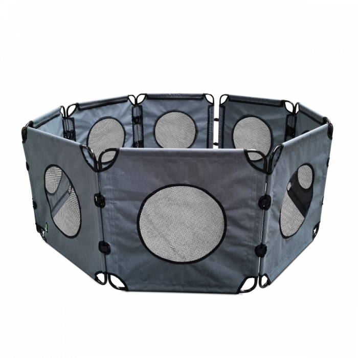 Topmast OutPaws Adventure - Foldable Puppy Pen - Anthracite - 490 x 61 cm
