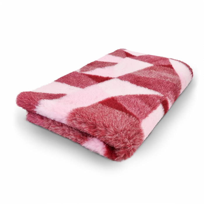 Vet Bed Mosaic - Red - Anti-slip Dog Mat - 150 x 100 cm