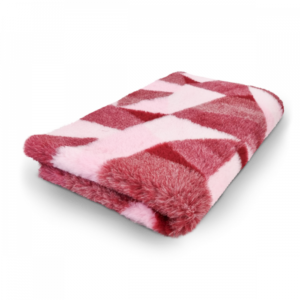 Vet Bed Mosaic - Red - Anti-slip Dog Mat - 100 x 75 cm