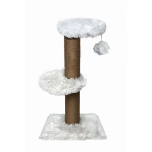 Topmast Scratching Post Fluffy Longhair Merida - White