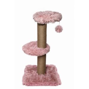 Topmast Scratching Post Fluffy Longhair Merida - Pink
