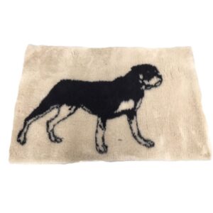 Vet Bed Beige - Rottweiler - Latex Anti Slip 110 x 75 cm