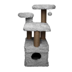 Topmast Scratching Post Fluffy Longhair - Isola - Gray