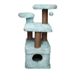 Topmast Scratching Post Fluffy Longhair - Isola - Light Blue