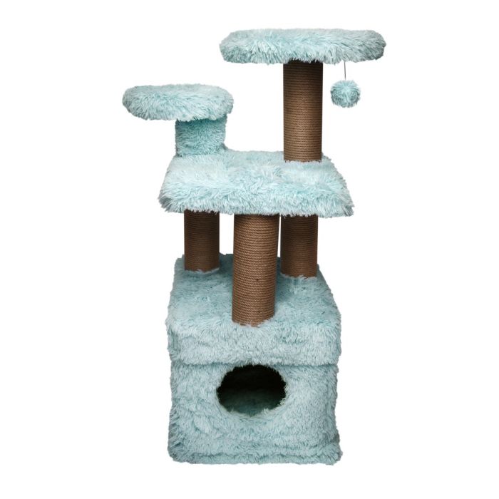 Topmast Scratching Post Fluffy Longhair - Isola - Light Blue