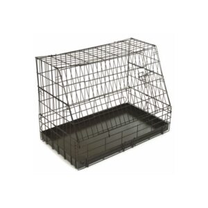 Dog Cage Black metal 92 x 63 x 72 cm 1 Site Slanting