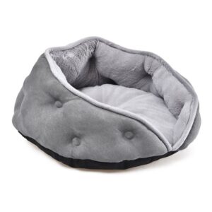 Topmast Catbed Malibu Round - Soft Plush 45 cm - Gray