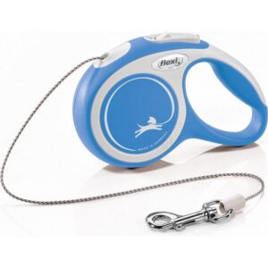 Flexi Retractable Leash New Comfort - Cord - Up to 20 KG - 5 meters - Blue