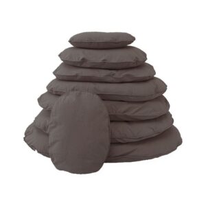 Topmast dog Cushion Oval + zipper - Taupe Brown - 66 x 46 cm