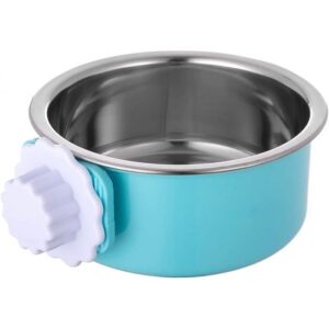 Topmast Dog Food Bowl - Stainless Steel - Blue