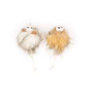 Cat Toy Wooly Brown with Catnip