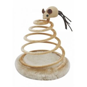 Jumping spiral for cats with play mouse 20cm