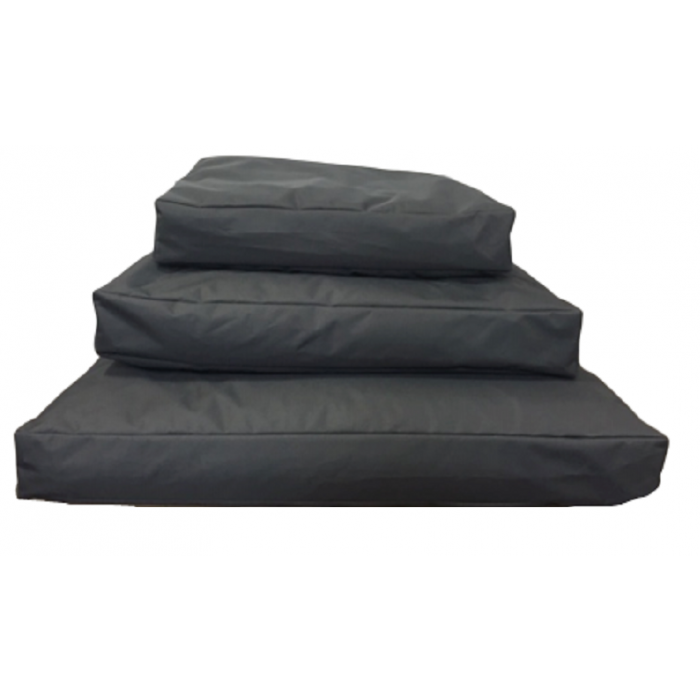 Comfortbag Dog Cushion - Waterproof Polyester - Anthracite - 100 x 70 cm - Soft Filling