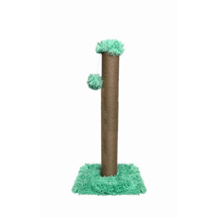 Topmast Scratching Post Fluffy Longhair Big Pole - Green