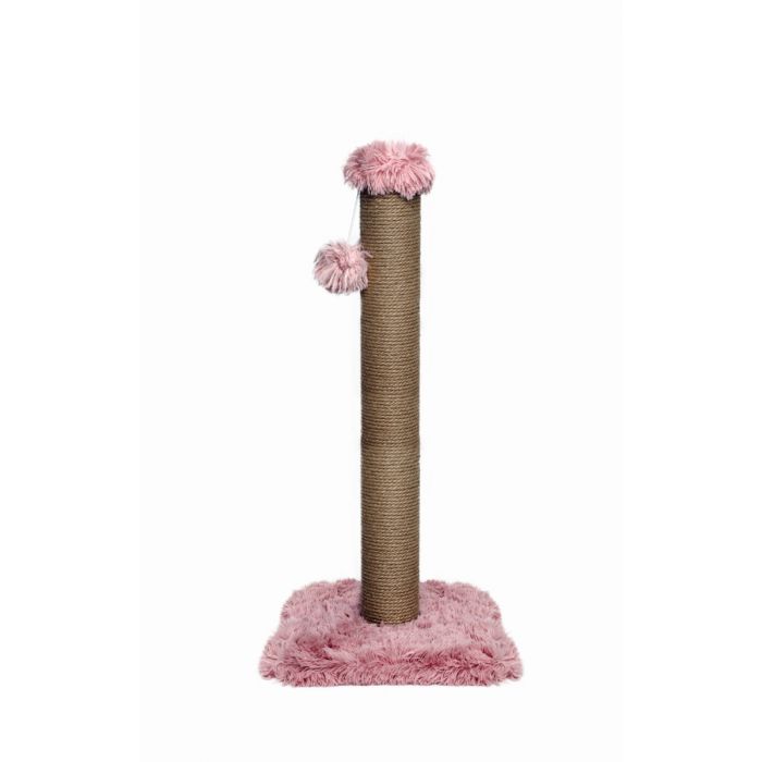 Topmast Scratching Post Fluffy Longhair Big Pole - Pink