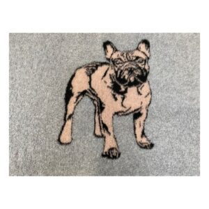 Vet Bed French Bulldog Brown - anti-slip 150 x 100 cm