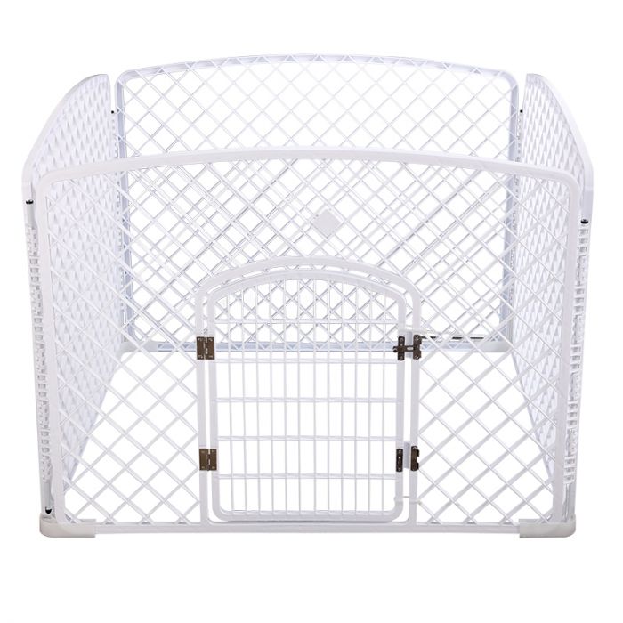 Topmast Puppy Playpen | Plastic | White 100 x 100 x 75 cm high