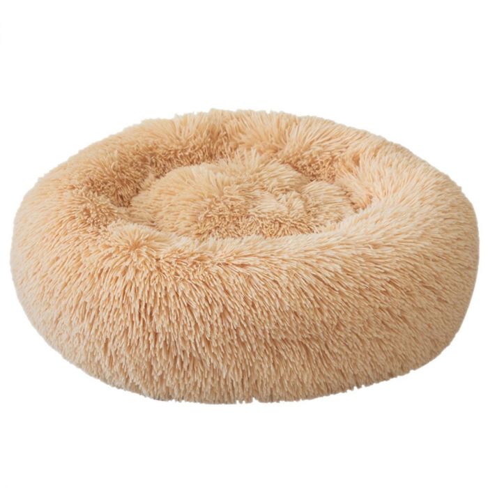 Topmast Fluffy Donut Pet Basket - 65 cm - Camel - M