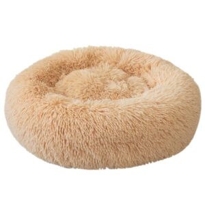 Topmast Fluffy Donut Pet Basket - 100 cm - Camel - XL